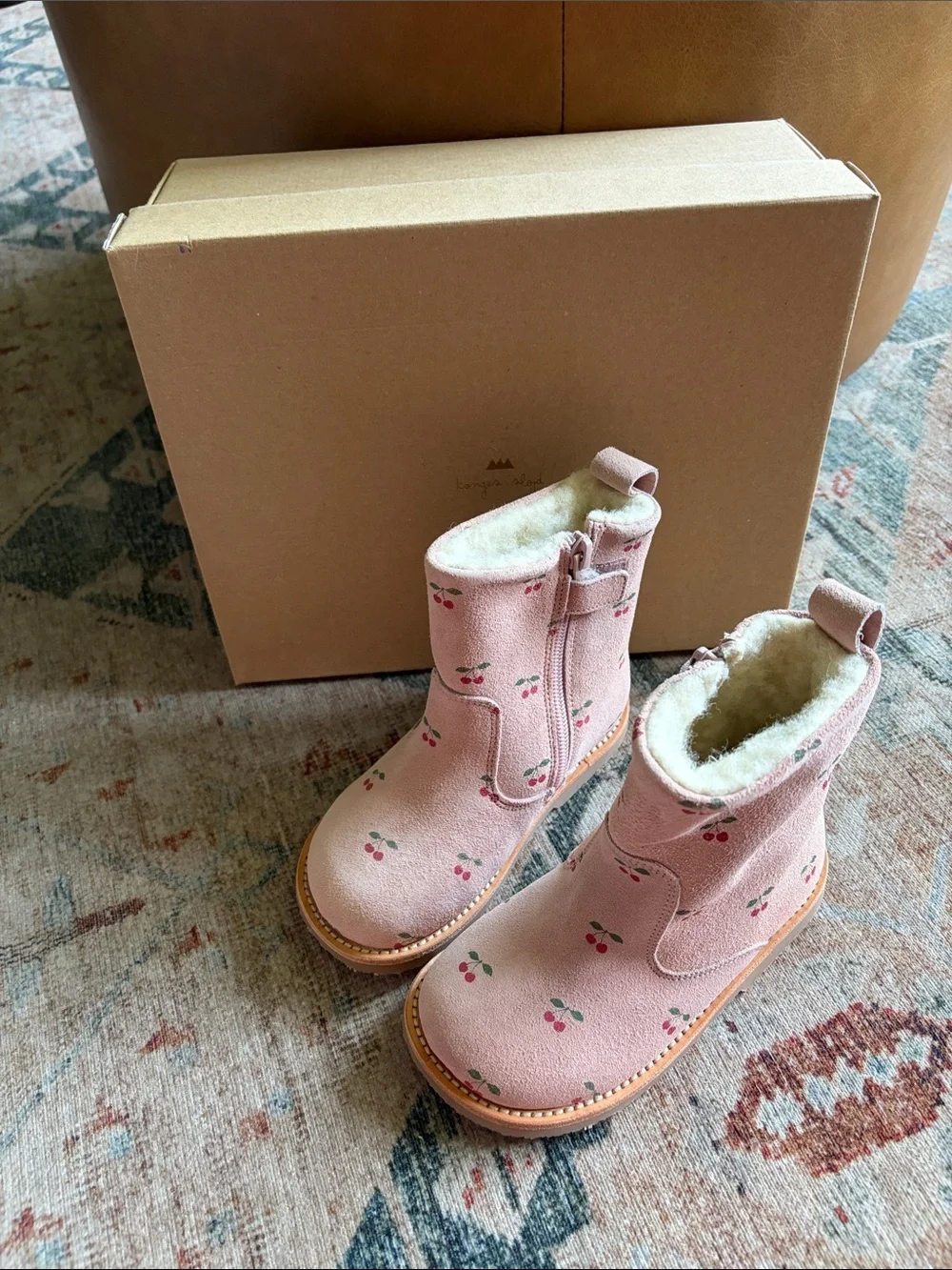 New In Box Konges Slojd Pippi Pull Toddler On Boot - Cherry EU 27/US 10.5